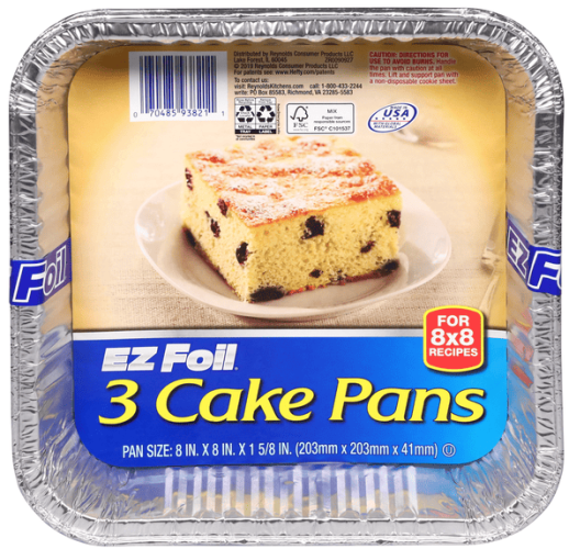 Hefty EZ Foil Cake Pans, 8x8 Recipes