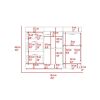 Grecia Kitchen Base Cabinet,Three Drawers, Two Internal Shelves -White / Dark Walnut