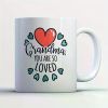 1pc Family Coffee Mug - Grandma You Are So Loved Family - Adorable 11 oz White Ceram
