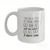 Stay At Home Mom" Humorous Ceramic Mug - Insulated, Reusable, Hand-Wash Only - Perfect Gift for Moms with a
