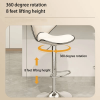 Set of 2 Bar Stools,Height Adjustable bar Chair with 360 Degree Option can be Used in Bars, counters, Kitchens, etc